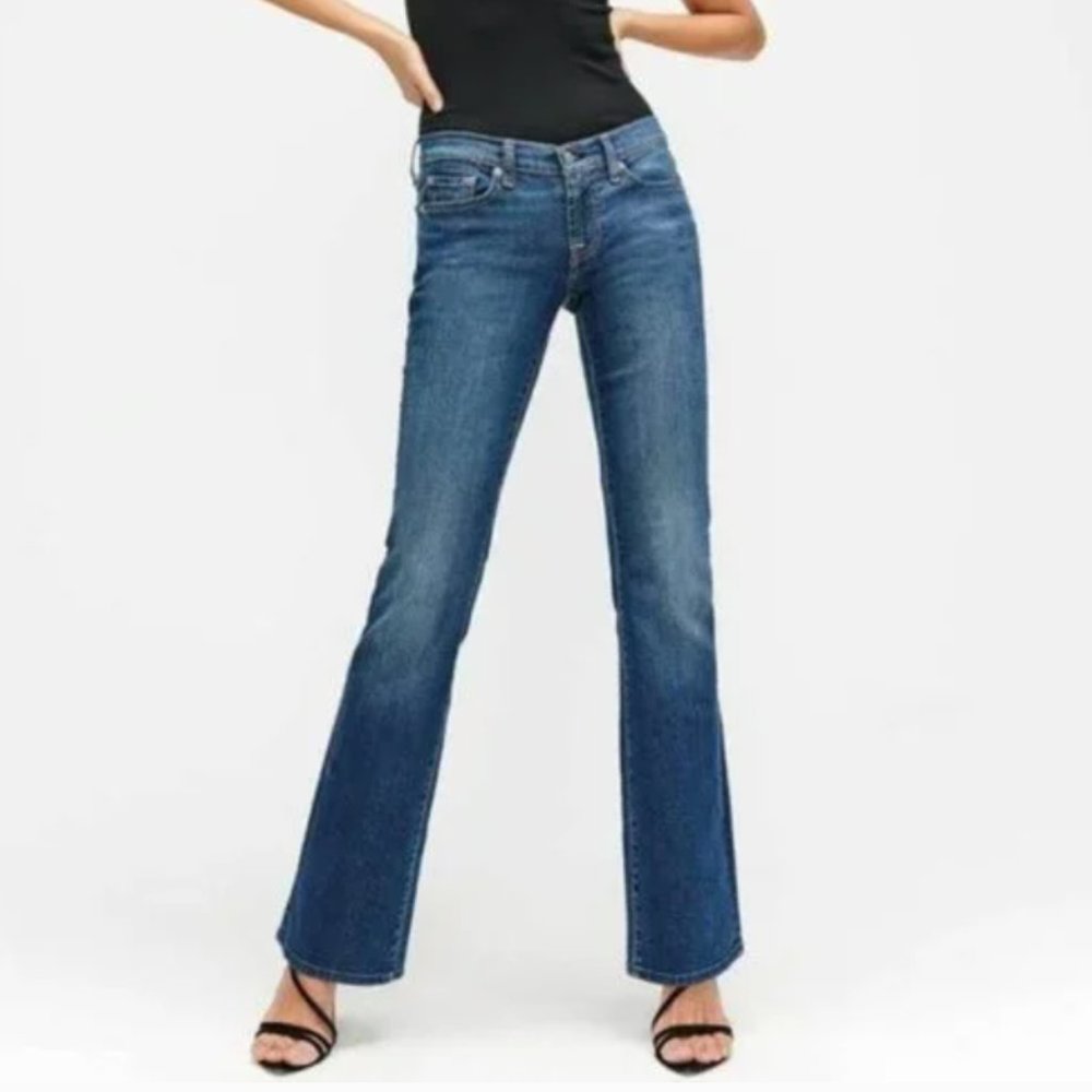 7 For All Mankind Medium/Dark Wash Bootcut Jeans Original 29